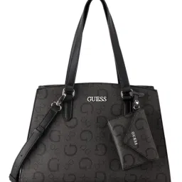 GUESS Coal Woodell Medium Satchel-picture-11