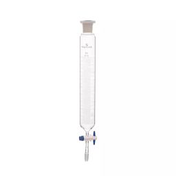 Supertek 1000 ml Cylindrical Shape Graduated Dropping Funnel With Stem Inside Cone, 15.474.0035 image 1