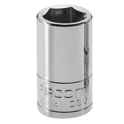 FACOM 6.35 mm (1/4 inch) Square Drive Socket 6-Points 22 mm Length, R.10-16