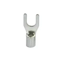 Kripson 2.5 sq.mm Silver Copper Non Insulated Fork Type Terminal, RS-7251-3