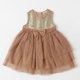 Nauti Nati Embellished Net Fit & Flare Dress-image-44