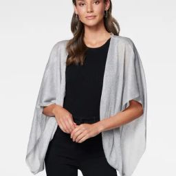 Forever New Silver Rosalie Metallic Shrug-image-9