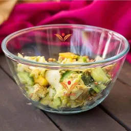 Femora Transparent Borosilicate Glass Microwave Safe All-Purpose Mixing Bowl (3.6 L) - Set of 4-14
