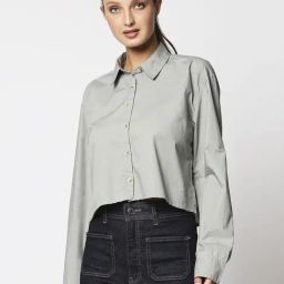 Remanika Grey Pure Cotton Shirt-image-86