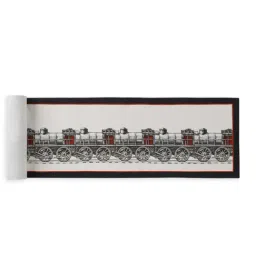 Home4U LENNAN Black & White Polyduck Table Runner-picture-17