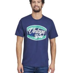 Beverly Hills Polo Club Navy Cotton Regular Fit Printed T-Shirt-image-66