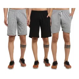 Vimal Jonney Multicolor Mid Rise Shorts (Pack of 3)-66