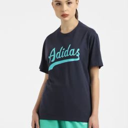Adidas Originals Navy Cotton Printed T-Shirt-image-20