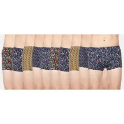 Dollar Bigboss Multicolored Cotton Regular Fit Printed Trunks (Pack of 10)-8