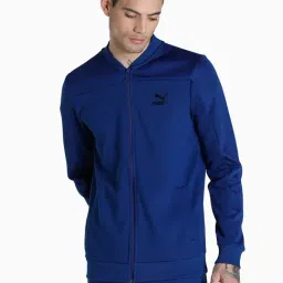 Puma Blue Full Sleeves Cotton Jacket-image-53