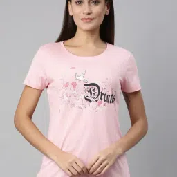 Kryptic Pink Printed T-Shirt-picture-27