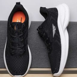 Red Tape Men's Black Walking Shoes-image-72