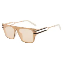 Ted Smith Light Brown Wayfarer UV Protection Unisex Sunglasses-46