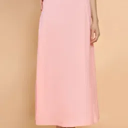 Soch Peach Cotton Plain Saree Shapewear-picture-18