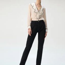 Minus One Bombay Black Cotton Slim fit Jeans-image-78