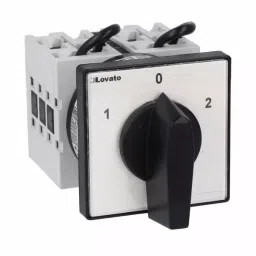 Lovato 3P 3 Position 60° Motor Reversing Cam Switch, 32A, Short Black Handle Actuator, GX3211U-1