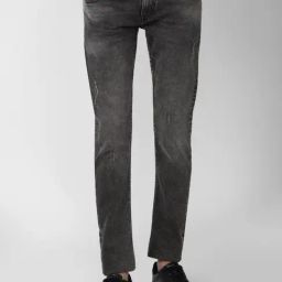 Peter England Grey Slim Fit Jeans-image-5
