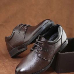 Pelle Albero Men's Dark Brown Derby Shoes-image-54