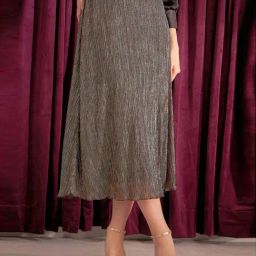 SALT Attire Brown Embellished Skirt-picture-25