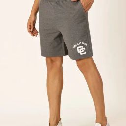 Thomas Scott Charcoal Melange Regular Fit Shorts image 3