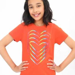 Bonkids Girls Graphic Printed Cotton T-Shirt-image-3
