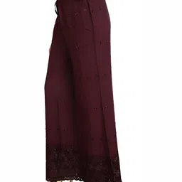 MIXFIT Women Textured Embroidered Parallel Trousers-picture-41