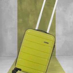 Teakwood Leathers Lime Green 4 Wheels Small Hard Cabin Trolley Bag 37 cm-picture-18