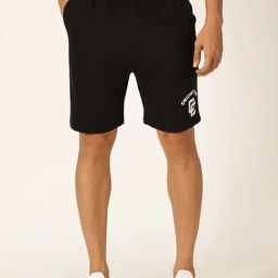 Thomas Scott Jet Black Regular Fit Shorts-picture-5