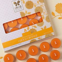 IRIS Orange Celeste Choco Orange Acrylic Tealights - Set of 25-11