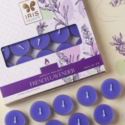 IRIS Purple Celeste French Lavender Acrylic Tealights - Set of 25-8