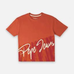 Pepe Jeans Kids Peach & Pink Pigment Dyed T-Shirt-picture-14