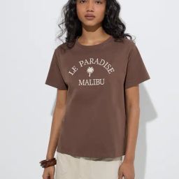 LOV by Westside Brown Typographic Cotton T-Shirt-picture-34
