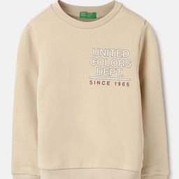 United Colors of Benetton Boys Typography Printed Round Neck Sweatshirt-image-66