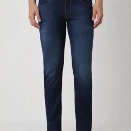 Peter England Navy Skinny Fit Jeans-picture-48