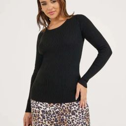 Styli Black Striped Pullover-picture-26