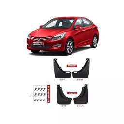 Automoto Cup Type Mud Flaps Splash Guard Front & Rear for Verna Fluidic All Models (Set of 4)-21