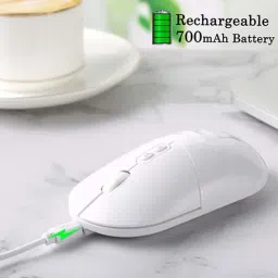 Zoook Jaguar Wireless Optical Mouse with Type C Converter (White) image 4