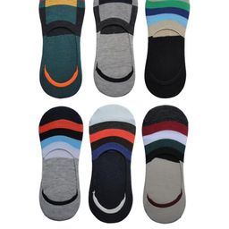 VOICI Pack of 6 Multicolor Loafer No-Show Invisible Socks-image-93