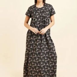 Sweet Dreams Black Floral Print Nighty-picture-21