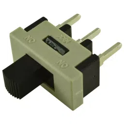 NKK SWITCHES SWITCH, SLIDE, SPDT, 3A, 250V, TH, CS12ANW03-6
