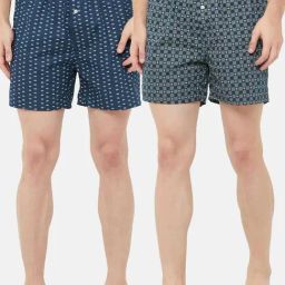 Urban Scottish Multicolored Regular Fit Printed Boxers - Pack Of 2-picture-14