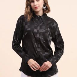 Camla Black Checks Shirt-image-92