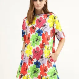 United Colors of Benetton Multicolor Printed T-Shirt Dress-picture-39