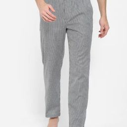 Urban Scottish Grey Regular Fit Printed Lounge Pants-image-6