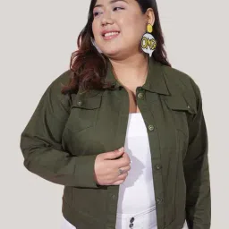 BUYNEWTREND Green Regular Fit Jacket-picture-27