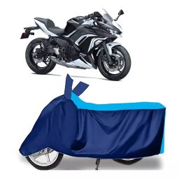 Auto Pearl Two Wheeler Cover for Kawasaki Ninja 650 - Cyan, Blue-image-97