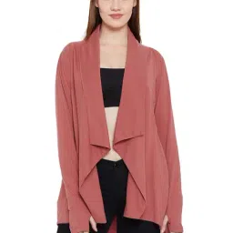 Hypernation Brown Cotton Shrug-22