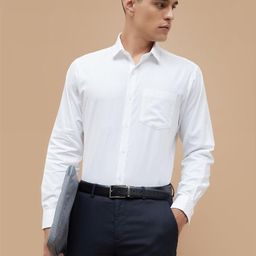 CODE by Lifestyle Striped Spread Collar Cotton Formal Shirt-image-79