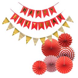 Bubble Trouble Happy Birthday Decoration Kit Pack of 3 Combo - Red-image-36