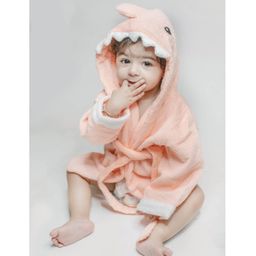 Thread Fairy Pink Shark Bath Robe Large - Pink-image-85